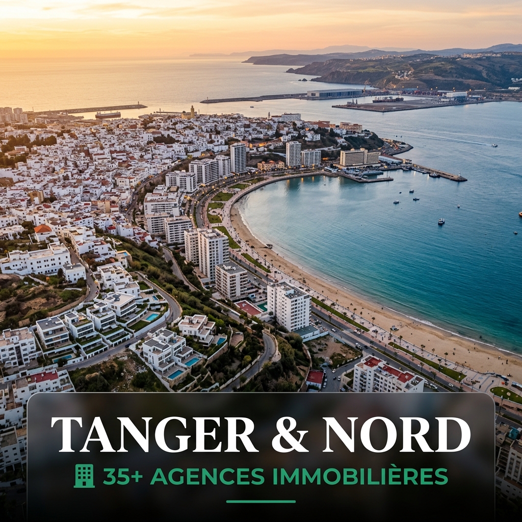 Agences immobilières ToutSuite Tanger & Nord — Malabata, Iberia, centre-ville